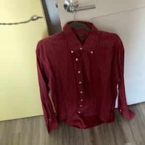 Casual Shirt Red 171/2 -18 neck never worn